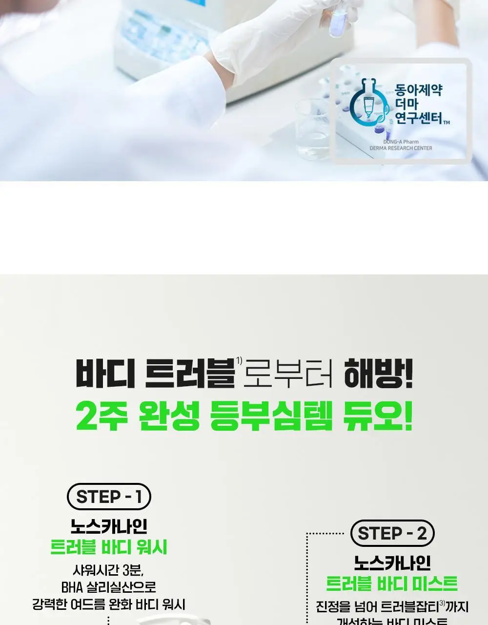 [트러블흔적/단독기획] 파티온 노스카나인 트러블 바디 미스트 145ml 기획(바디워시5ml*4ea) 상세페이지 29